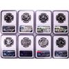 Image 2 : Lot of 1956-1963 Proof Franklin Half Dollar Coins NGC PF68