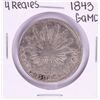 Image 1 : 1843 GaMC Mexico 4 Reales Silver Coin