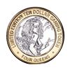 Image 1 : .999 Fine Silver Four Queens Casino Las Vegas $10 Limited Edition Gaming Token
