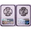 Image 2 : Lot of (2) 1955 Franklin Half Dollar Coins NGC MS63