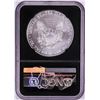 Image 2 : 2019-W $1 Burnished American Silver Eagle Coin NGC MS70 First Day of Issue