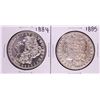 Image 1 : Lot of 1884-1885 $1 Morgan Silver Dollar Coins