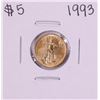 Image 1 : 1993 $5 American Gold Eagle Coin