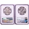 Image 2 : Lot of (2) 1958 Franklin Half Dollar Coins NGC MS64
