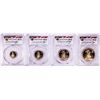Image 1 : 2004-W Proof American Gold Eagle (4) Coin Set PCGS PR69DCAM Michael Reagan Signature