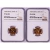 Image 1 : Lot of 1960 Small Date Proof Lincoln Memorial Cent Coins NGC PF66/PF67RD