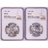 Image 1 : Lot of 1955-1956 Franklin Half Dollar Coins NGC MS64