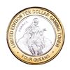 Image 1 : .999 Silver Four Queens Hotel & Casino Nevada $10 Limited Edition Gaming Token