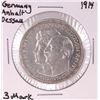 Image 1 : 1914 Germany Anhalt Dessall 3 Mark Silver Coin
