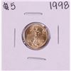 Image 1 : 1998 $5 American Gold Eagle Coin