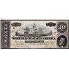 Image 1 : 1864 $20 The Confederate States of America Note