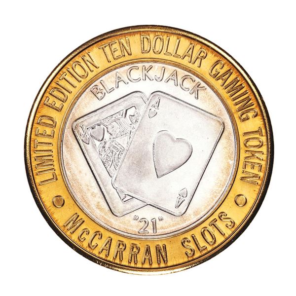 .999 Silver McCarran International Airport Las Vegas, NV $10 Limited Casino Token