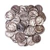 Image 1 : Lot of (50) Assorted Date Mercury Dime Coins