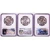 Image 2 : Lot of (3) 1954-D Franklin Half Dollar Coins NGC MS63