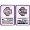 Image 2 : Lot of (2) 1958 Franklin Half Dollar Coins NGC MS64