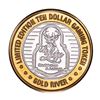 Image 1 : .999 Fine Silver Gold River Laughlin, Nevada $10 Limited Edition Gaming Token