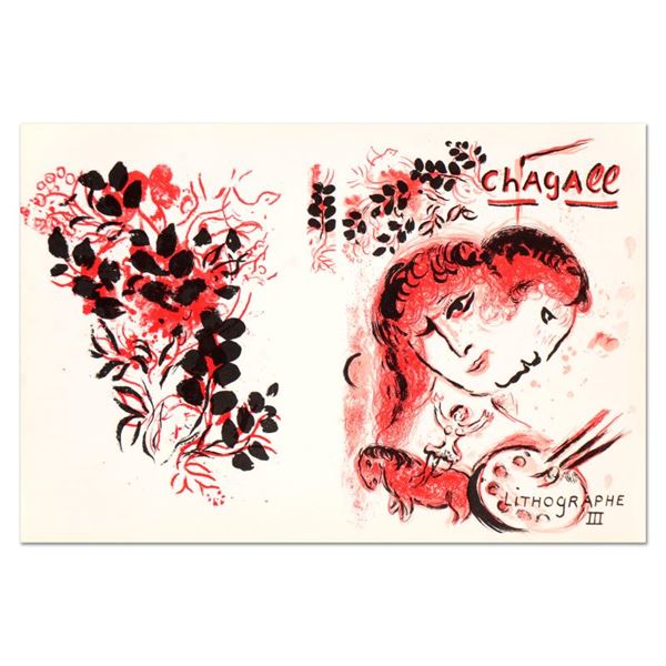 Chagall (1887-1985) "Lithographe Iii" Print Lithograph On Paper