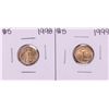 Image 1 : Lot of 1998-1999 $5 American Gold Eagle Coins