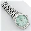 Image 6 : Rolex Mens Stainless Steel Ice Blue Diamond Oyster Perpetual Datejust Wristwatch