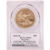 Image 2 : 2016-W $50 Burnished American Gold Eagle Coin PCGS SP70 John Mercanti Signature