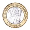 Image 1 : .999 Silver Four Queens Casino Hotel Las Vegas $10 Limited Edition Gaming Token