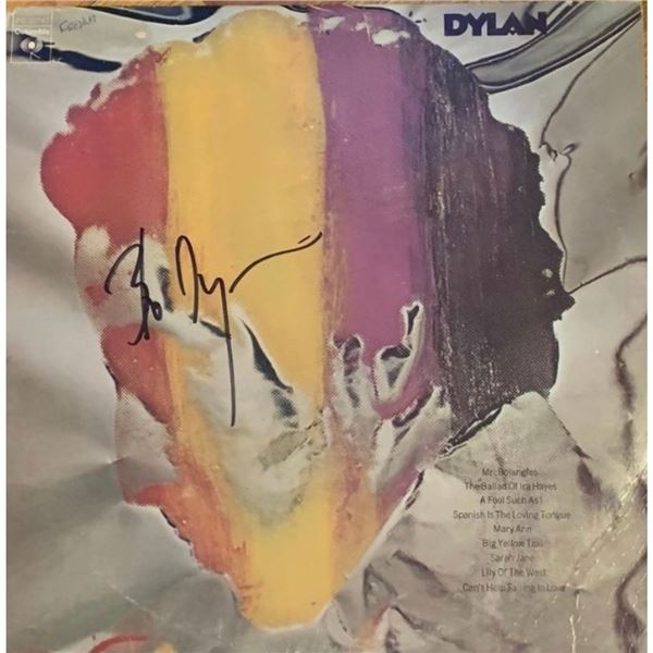 Signed Bob Dylan Album Cover