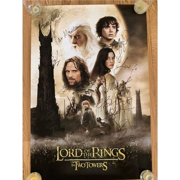 Signed Lord Of The Rings: The Two Towers Movie Poster