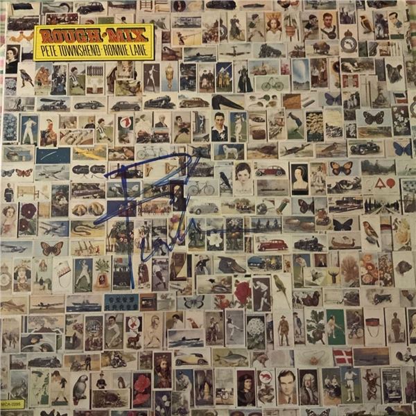 Signed Pete Townshend/Ronnie Lane Rough Mix Album Cover