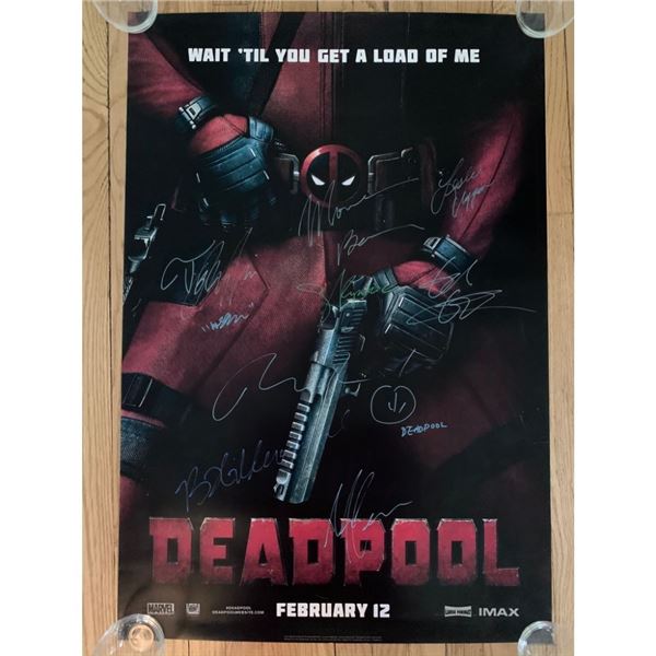 Signed Deadpool Movie Poster