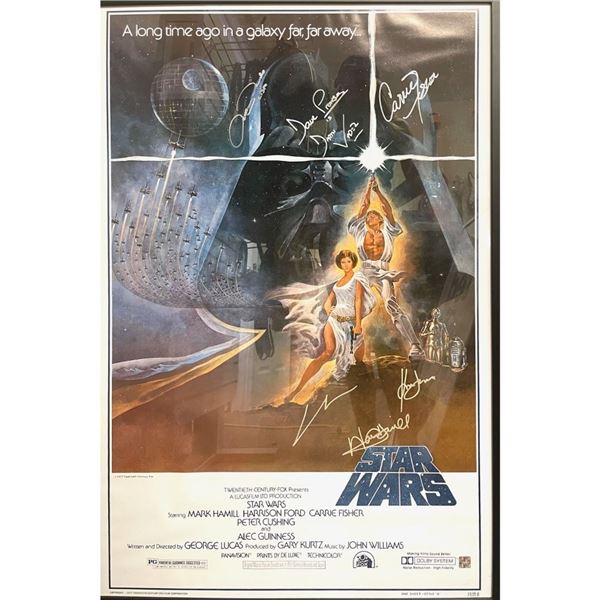 Framed and Signed Original Star Wars Movie Poster