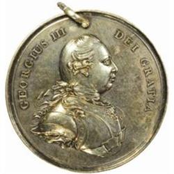 King George III Indian Peace Medal Silver (Shell)