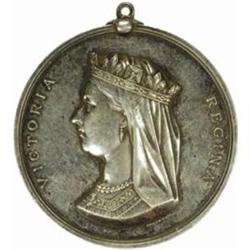 1871 Queen Victoria Indian Peace Medal. Silver EF