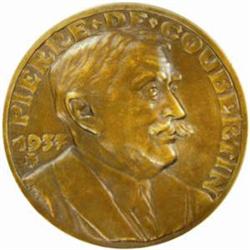 Goetz Medal in Honor of Pierre de Coubertin.