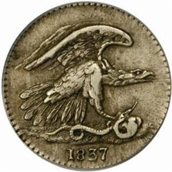 1837 Feuchtwanger Cent. Rarity-1. AU55 (PCGS)