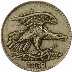 1837 Feuchtwanger Cent. Rarity-3. AU53 (PCGS)