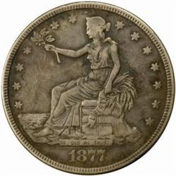 Box Dollar Made Out of the Obverse of an 1877 T$1