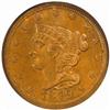 Image 1 : 1849 1/2C. Large Date. MS64BN (NGC) CAC