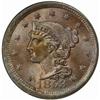 1853 Large Cent. N-25. Rarity-1. MS65 BN (NGC)