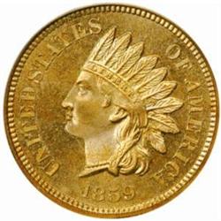 1859 Indian Cent PR65 (PCGS) Eagle Eye Photo Seal