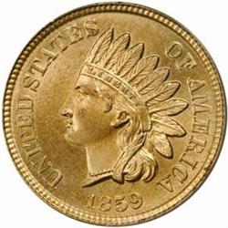 1859 Indian Cent. MS65 (PCGS)
