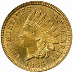 1864 Indian Cent. Copper-5C. MS63 (PCGS)