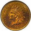 Image 1 : 1864 Indian Cent. L on Ribbon. MS65 RB (NGC)