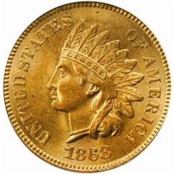 1868 Indian Cent. MS64 RD (PCGS)