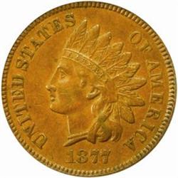1877 Indian Cent. AU58 (PCGS)