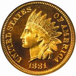 1881 Indian Cent. PR66 RD CAM (NGC)