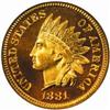 Image 1 : 1881 Indian Cent. PR66 RD CAM (NGC)