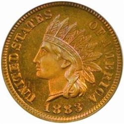 1883 Indian Cent. PR66 RB (PCGS)