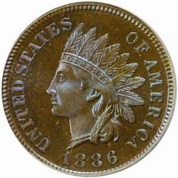1886 Indian Cent. Type I. PR67 BN (PCGS)