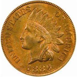 1886 Indian Cent. Type II. MS64 RB (PCGS)