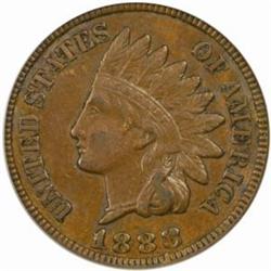 1888 Indian Cent. FS-010.7. Repunched Date.